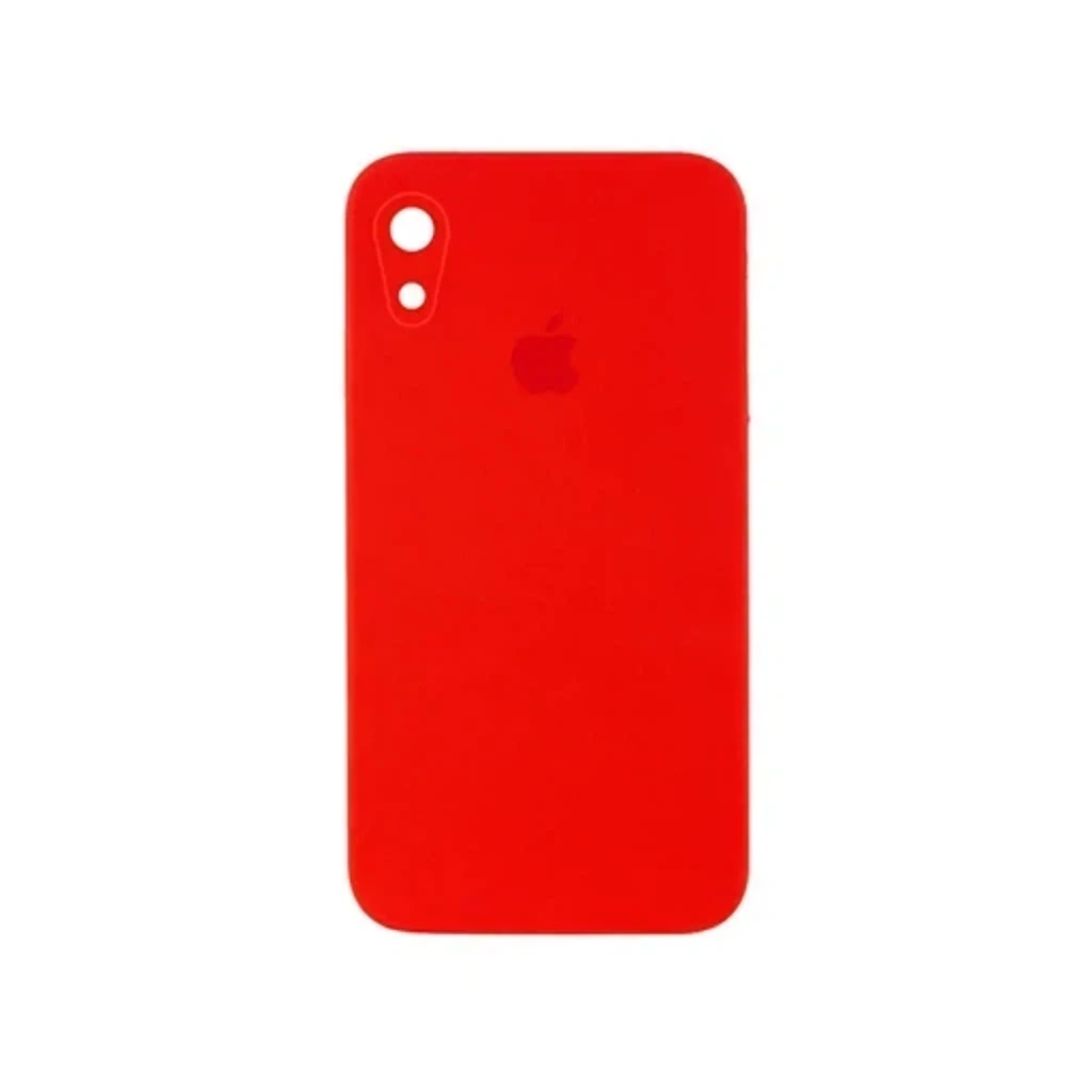 Чехол Silicone Case с закрытым низом и защитой камеры для Iphone XR